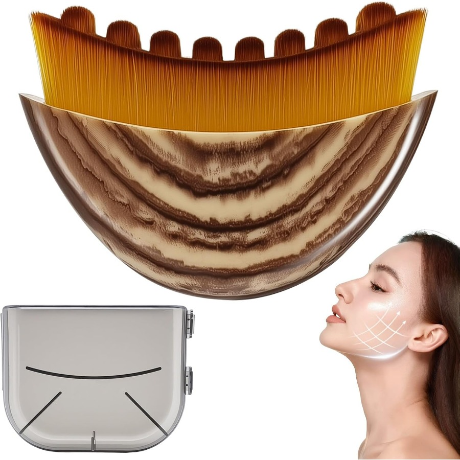 Dry Brush Body - Facial Massage Brush, Lymphatic Drainage Dry