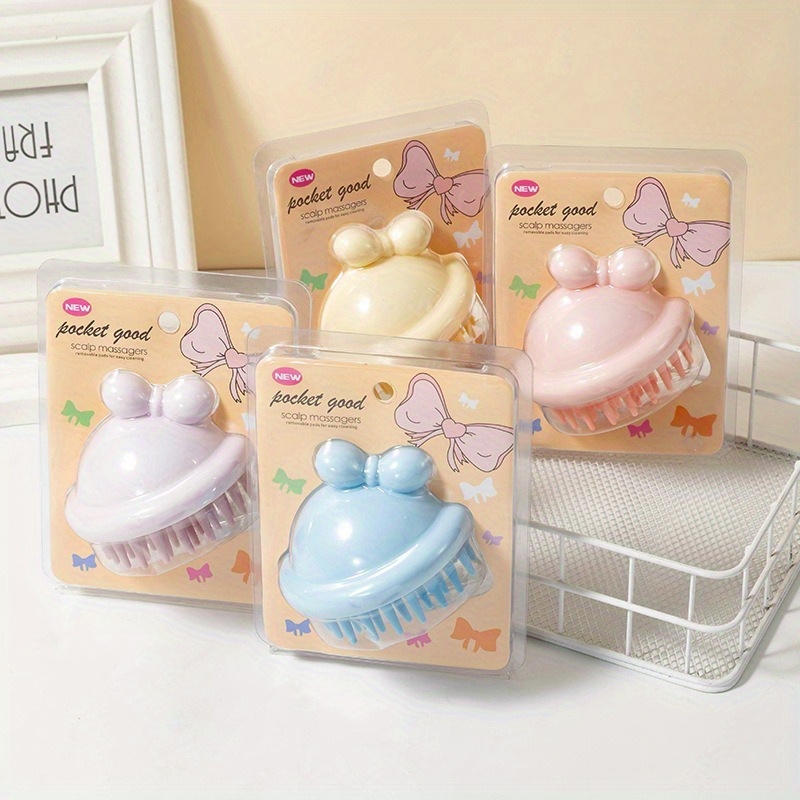 Dry Brush Body - Cute Silicone Hair Wash Brush, Scalp