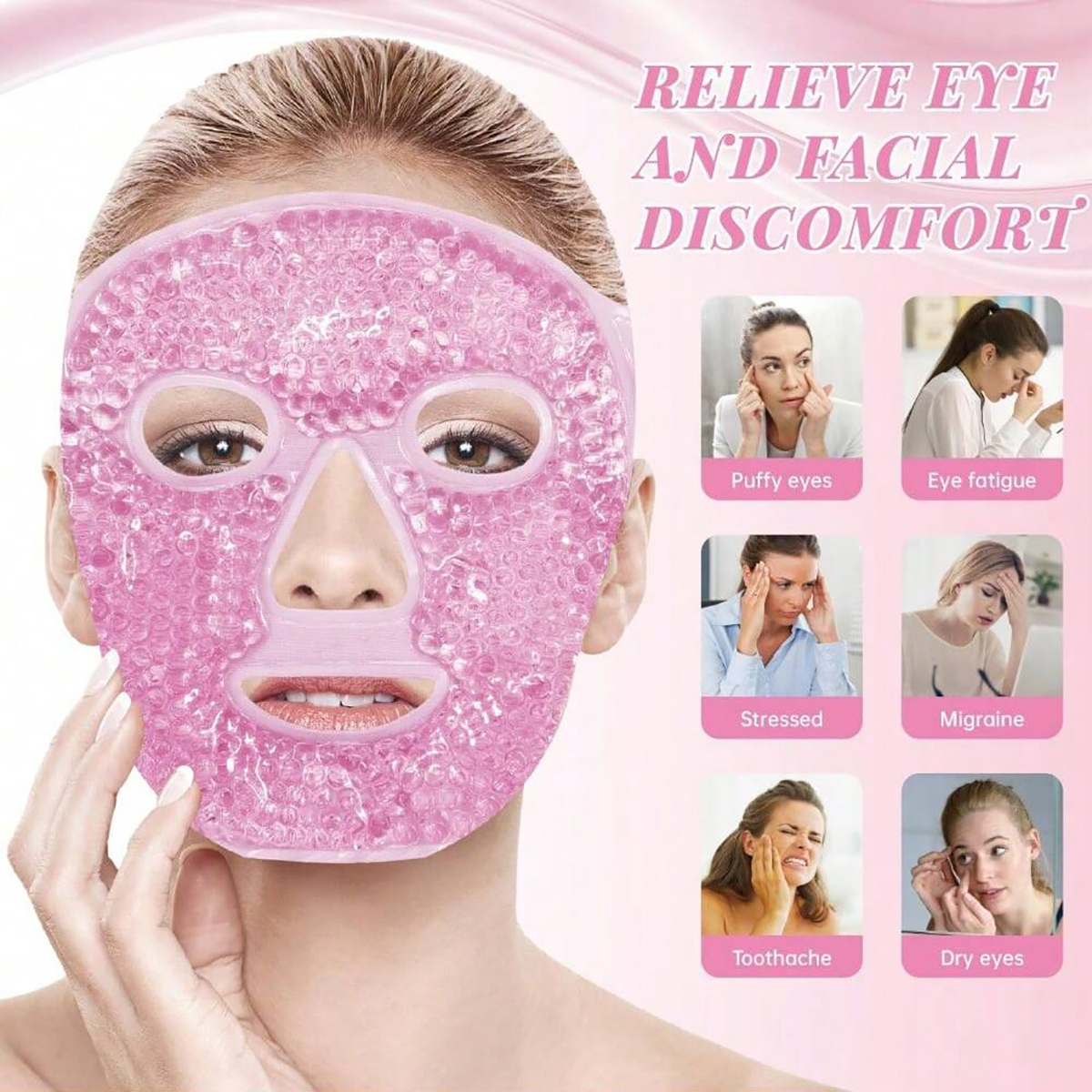 Gel Cooling Ice Face Eye Mask  - Eye Mask Heated 리뷰 및 가격