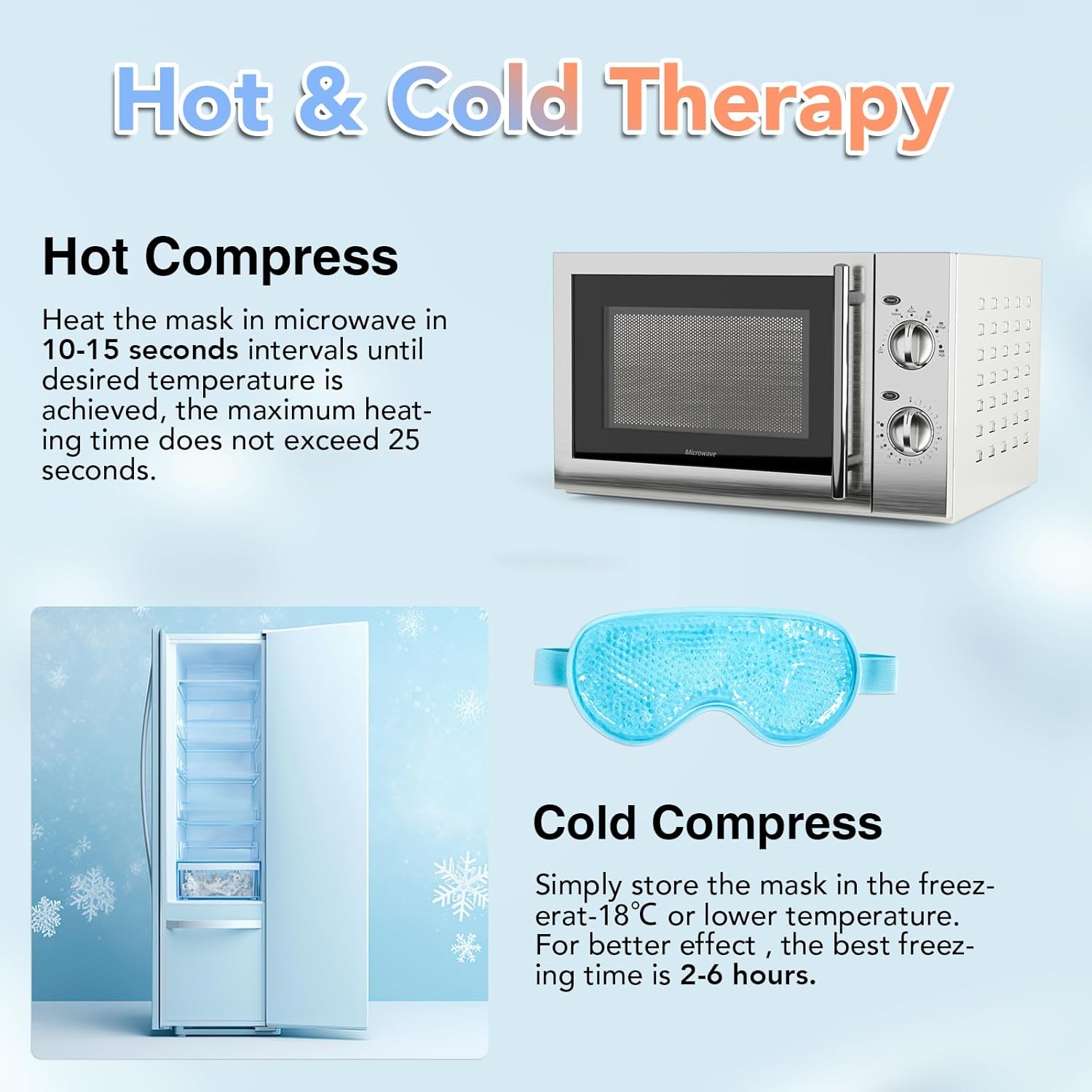 Face Cooling Mask Gel Eye Mask - Eye Mask Heated 리뷰 및 가격