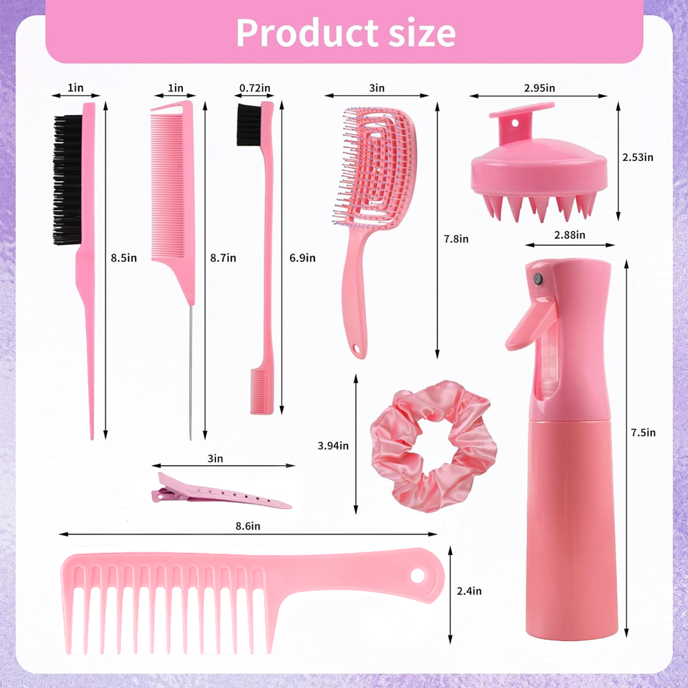 11 pcs Hair Brush Set, Detangl - Dry Brush Body 리뷰 및 가격